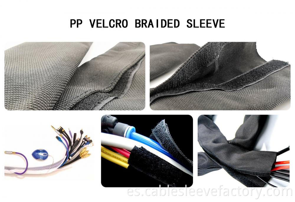 Black Teduolong Velcro Woven Mesh Pipe